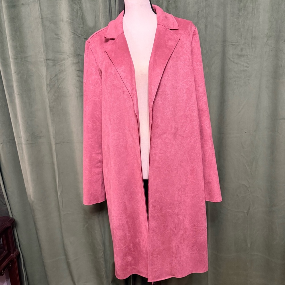 T Tahari Pink Trench Coat - Size M